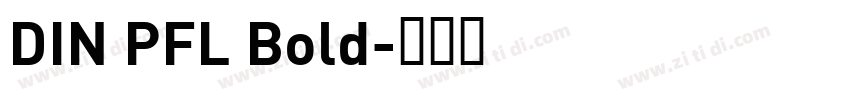 DIN PFL Bold字体转换